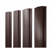 Штакетник Прямоугольный с прямым резом 0,5 GreenCoat Pural BT RR 887 шоколадно-коричневый (RAL 8017 шоколад)