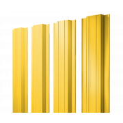Штакетник Прямоугольный с прямым резом 0,45 PE RAL 1018 цинково-желтый