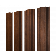 Штакетник Прямоугольный с прямым резом 0,45 Print-Double Premium Golden Wood Fresh