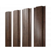 Штакетник Прямоугольный с прямым резом 0,45 Print Elite Antique Wood TwinColor