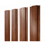 Штакетник Прямоугольный с прямым резом 0,45 Print Elite Rowan TwinColor