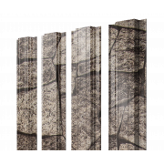 Штакетник Прямоугольный с прямым резом 0,45 Print Elite King Stone TwinColor