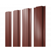 Штакетник Прямоугольный с прямым резом 0,5 Satin RAL 3009 оксидно-красный