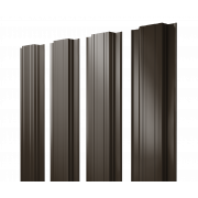 Штакетник Прямоугольный с прямым резом 0,5 Velur X RR 32 темно-коричневый