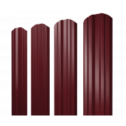 Штакетник Twin фигурный 0,45 Drap TX RAL 3005 красное вино