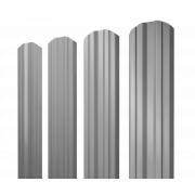Штакетник Twin фигурный 0,45 Drap TX RAL 7004 сигнальный серый