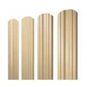 Штакетник Twin фигурный 0,4 PE RAL 1014 слоновая кость