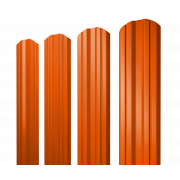 Штакетник Twin фигурный 0,45 PE RAL 2004 оранжевый