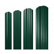 Штакетник Twin фигурный 0,4 PE-Double RAL 6005 зеленый мох