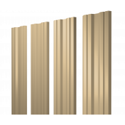 Штакетник Twin с прямым резом 0,4 PE RAL 1014 слоновая кость