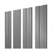 Штакетник Twin с прямым резом 0,4 PE RAL 7004 сигнальный серый