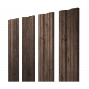 Штакетник Twin с прямым резом 0,45 Print Premium Almond Wood Fresh