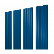 Штакетник Twin с прямым резом 0,5 Satin RAL 5005 сигнальный синий
