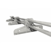 Снегозадержатель Стандарт Т4 d 40х20 RAL 9016 (3м, 3 кронштейна)