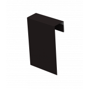 Соединительный профиль фибросайдинга 0,5 Satin с пленкой RAL 9005 черный (2м)