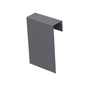 Соединительный профиль фибросайдинга 0,5 Satin с пленкой RAL 7004 сигнальный серый (2м)