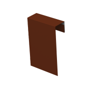 Соединительный профиль фибросайдинга 0,5 Satin с пленкой RAL 3009 оксидно-красный (3м)