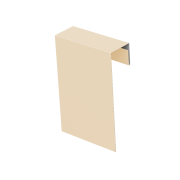 Соединительный профиль фибросайдинга 0,5 Satin с пленкой RAL 1015 светлая слоновая кость (2м)