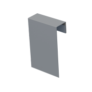 Соединительный профиль фибросайдинга 0,5 Satin с пленкой RAL 9006 бело-алюминиевый (3м)