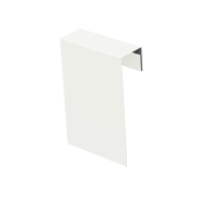 Соединительный профиль фибросайдинга 0,5 Satin с пленкой RAL 9003 сигнальный белый (2м)