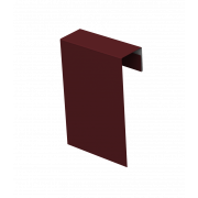 Соединительный профиль фибросайдинга 0,5 Satin с пленкой RAL 3005 красное вино (2м)