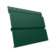 Софит металлический Квадро Брус без перфорации 0,45 Drap TX с пленкой RAL 6005 зеленый мох