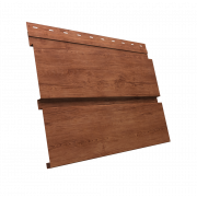 Софит металлический Квадро Брус без перфорации 0,45 Print Premium с пленкой Rowan Fresh TwinColor