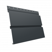 Софит металлический Квадро Брус без перфорации 0,5 Satin Matt TX с пленкой RAL 7016 антрацитово-серый