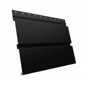 Софит металлический Квадро Брус без перфорации 0,5 Satin Matt TX с пленкой RAL 9005 черный