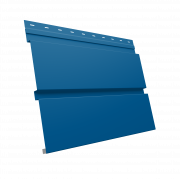 Софит металлический Квадро Брус без перфорации 0,5 Satin с пленкой RAL 5005 сигнальный синий