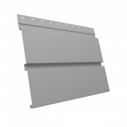 Софит металлический Квадро Брус без перфорации 0,5 Satin с пленкой RAL 7004 сигнальный серый
