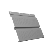 Софит металлический Квадро Брус с перфорацией 0,45 Drap TX с пленкой RAL 7004 сигнальный серый