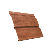 Софит металлический Квадро Брус с перфорацией 0,45 Print Premium с пленкой Rowan Fresh TwinColor