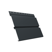 Софит металлический Квадро Брус с перфорацией 0,5 Satin Matt с пленкой RAL 7016 антрацитово-серый