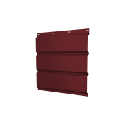 Софит металлический без перфорации 0,4 PE с пленкой RAL 3005 красное вино