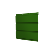 Софит металлический без перфорации 0,45 PE с пленкой RAL 6002 лиственно-зеленый