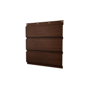 Софит металлический без перфорации 0,45 Print Elite с пленкой Choco Wood TwinColor