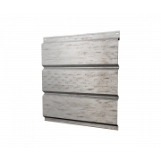 Софит металлический центральная перфорация 0,45 Print Elite с пленкой Snow Wood TwinColor