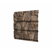 Софит металлический центральная перфорация 0,45 Print Elite с пленкой King Stone TwinColor