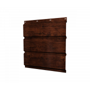 Софит металлический центральная перфорация 0,45 Print Elite с пленкой Cherry Wood TwinColor