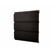 Софит металлический центральная перфорация 0,45 Print Elite с пленкой Coffee Wood TwinColor