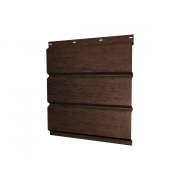 Софит металлический центральная перфорация 0,45 Print Premium с пленкой Antique Wood TwinColor