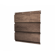 Софит металлический центральная перфорация 0,45 Print Premium с пленкой Almond Wood Fresh