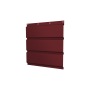 Софит металлический полная перфорация 0,45 Drap TX с пленкой RAL 3005 красное вино