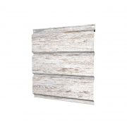 Софит металлический полная перфорация 0,45 Print Elite с пленкой Snow Wood TwinColor