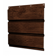 Софит металлический полная перфорация 0,45 Print Elite с пленкой Cherry Wood TwinColor