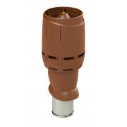 Выход вытяжки 160х225х500 ИЗ шоколадный с колпаком