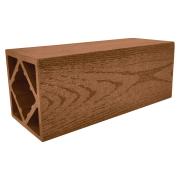 Столб Grand Line ДПК 100х100мм тиснение (на трубу) Бронза 3м (ШТх4)