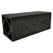 Столб Grand Line ДПК 100х100мм тиснение (на трубу) Графит 4м (ШТх4)