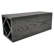 Столб Grand Line ДПК 100х100мм тиснение (на трубу) Серый 4м (ШТх4)